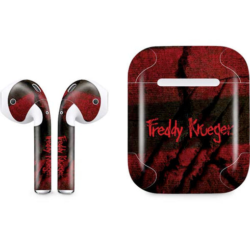 Nightmare on Elm Street Freddy Krueger Scratch Apple AirPods Skin