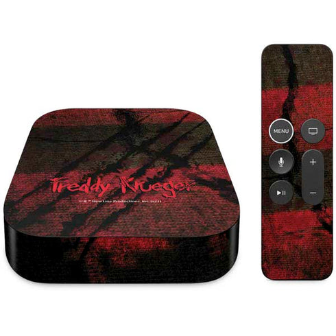 Nightmare on Elm Street Freddy Krueger Scratch Apple TV Skin