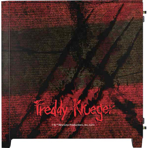 Nightmare on Elm Street Freddy Krueger Scratch Corsair 4000D Tempered Glass Mid-Tower ATX Case Skin