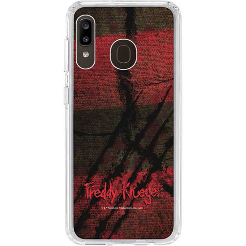 Nightmare on Elm Street Freddy Krueger Scratch Galaxy A20 Clear Case