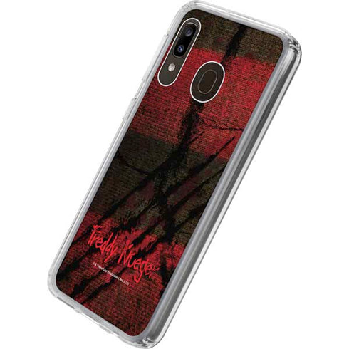 Nightmare on Elm Street Freddy Krueger Scratch Galaxy A20 Clear Case