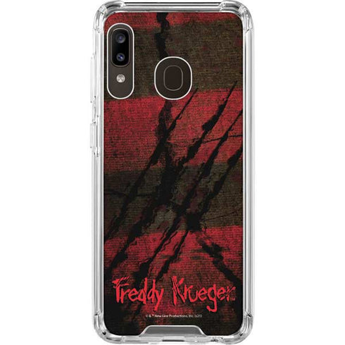 Nightmare on Elm Street Freddy Krueger Scratch Galaxy A30 Clear Case