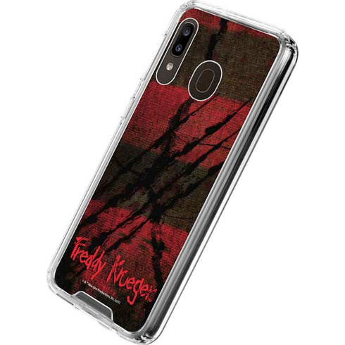 Nightmare on Elm Street Freddy Krueger Scratch Galaxy A30 Clear Case