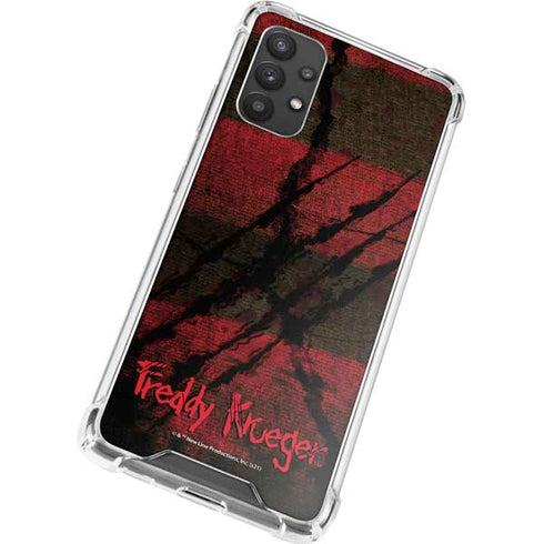 Nightmare on Elm Street Freddy Krueger Scratch Galaxy A32 5G Clear Case