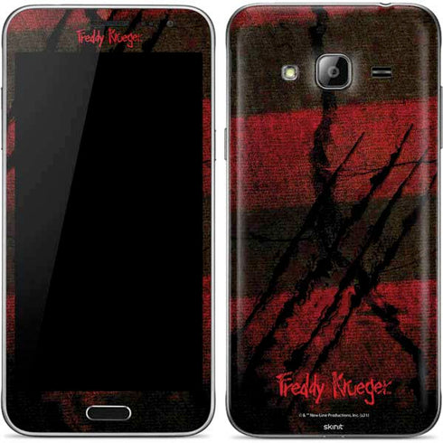 Nightmare on Elm Street Freddy Krueger Scratch Galaxy J3 Skin
