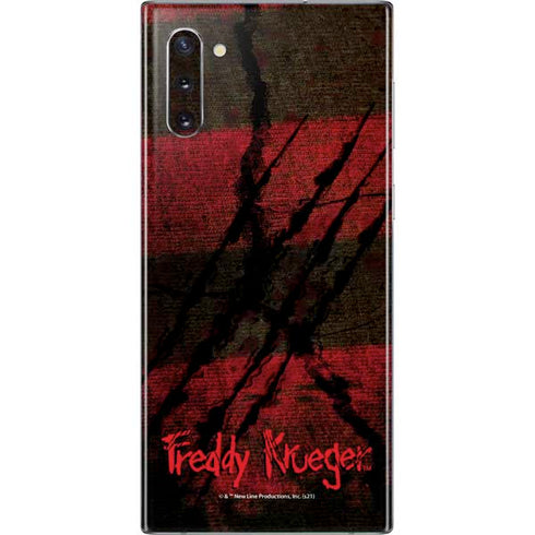 Nightmare on Elm Street Freddy Krueger Scratch Galaxy Note 10 Skin