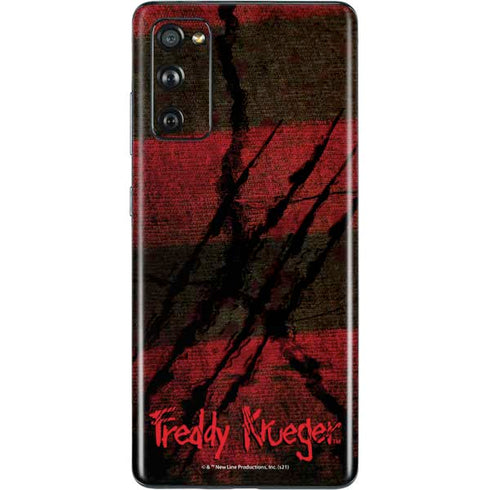 Nightmare on Elm Street Freddy Krueger Scratch Galaxy S20 Fan Edition Skin