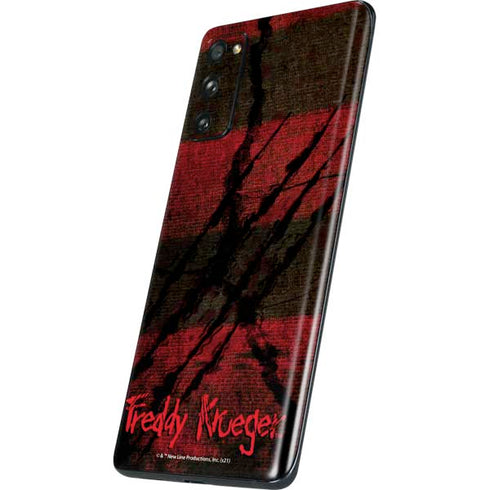 Nightmare on Elm Street Freddy Krueger Scratch Galaxy S20 Fan Edition Skin