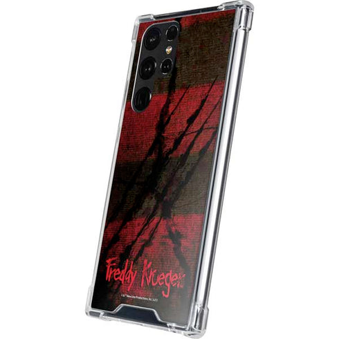 Nightmare on Elm Street Freddy Krueger Scratch Galaxy S22 Ultra Clear Case