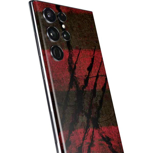 Nightmare on Elm Street Freddy Krueger Scratch Galaxy S22 Ultra Skin