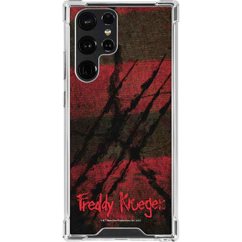 Nightmare on Elm Street Freddy Krueger Scratch Galaxy S24 Ultra Clear Case