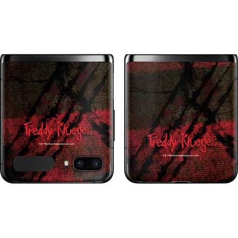 Nightmare on Elm Street Freddy Krueger Scratch Galaxy Z Flip Skin