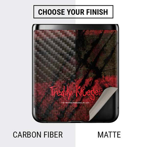 Nightmare on Elm Street Freddy Krueger Scratch Galaxy Z Flip Skin