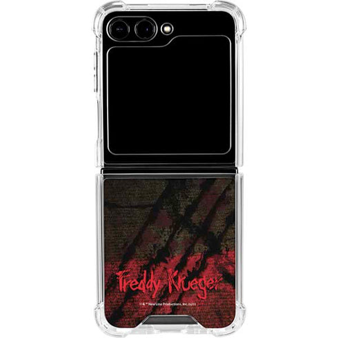 Nightmare on Elm Street Freddy Krueger Scratch Galaxy Z Flip5 5G Clear Case