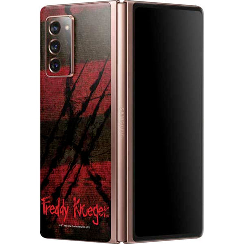 Nightmare on Elm Street Freddy Krueger Scratch Galaxy Z Fold2 5G Skin