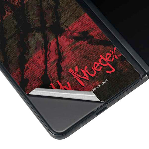 Nightmare on Elm Street Freddy Krueger Scratch Galaxy Z Fold3 5G Skin
