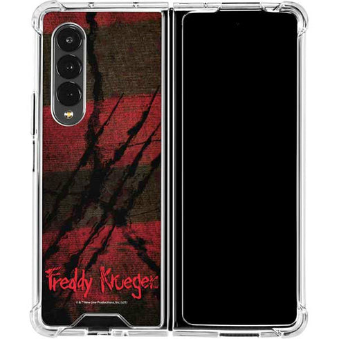 Nightmare on Elm Street Freddy Krueger Scratch Galaxy Z Fold4 5G Clear Case