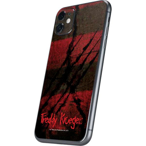 Nightmare on Elm Street Freddy Krueger Scratch iPhone 11 Skin