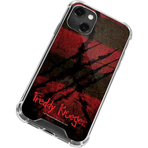 Nightmare on Elm Street Freddy Krueger Scratch iPhone 14 Plus Clear Case