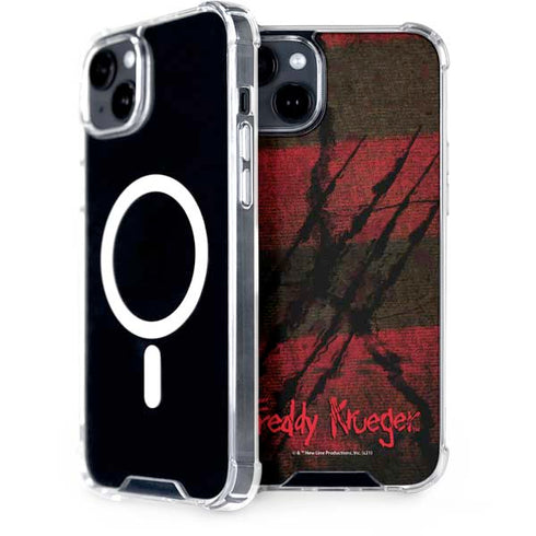 Nightmare on Elm Street Freddy Krueger Scratch iPhone 15 Plus MagSafe Case