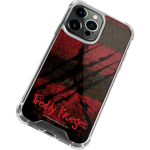 Nightmare on Elm Street Freddy Krueger Scratch iPhone 14 Pro Clear Case