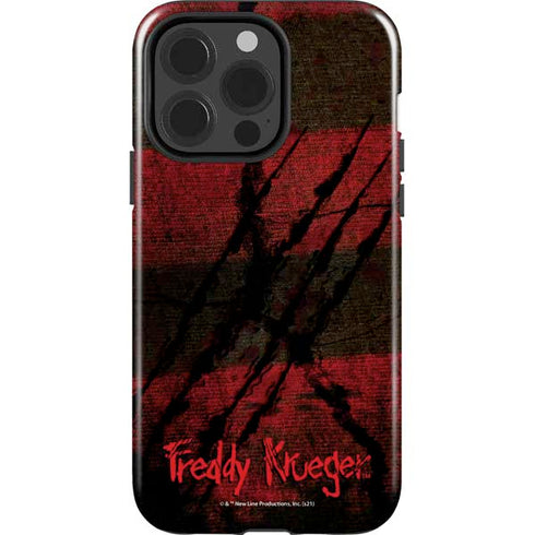 Nightmare on Elm Street Freddy Krueger Scratch iPhone 14 Pro Impact Case