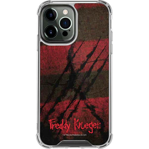 Nightmare on Elm Street Freddy Krueger Scratch iPhone 14 Pro Max Clear Case