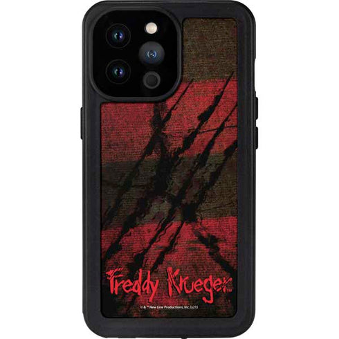 Nightmare on Elm Street Freddy Krueger Scratch iPhone 14 Pro Max Waterproof Case