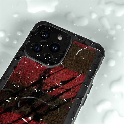 Nightmare on Elm Street Freddy Krueger Scratch iPhone 14 Pro Max Waterproof Case