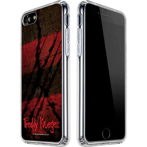 Nightmare on Elm Street Freddy Krueger Scratch iPhone SE (2nd & 3rd Gen) Clear Case