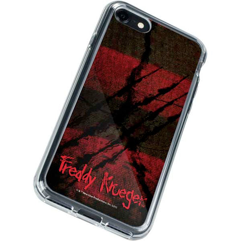 Nightmare on Elm Street Freddy Krueger Scratch iPhone SE (2nd & 3rd Gen) Clear Case