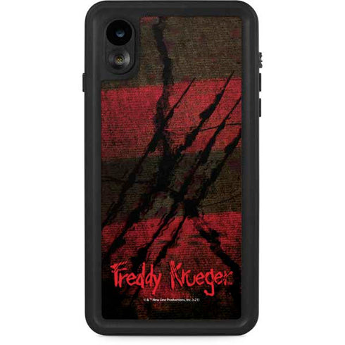 Nightmare on Elm Street Freddy Krueger Scratch iPhone XR Waterproof Case