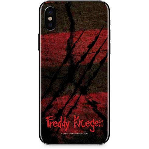Nightmare on Elm Street Freddy Krueger Scratch iPhone XS Max Skin