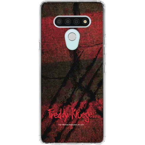 Nightmare on Elm Street Freddy Krueger Scratch LG Stylo 6 Clear Case
