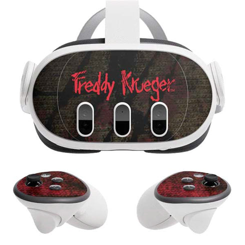 Nightmare on Elm Street Freddy Krueger Scratch Meta Quest 3 Skin