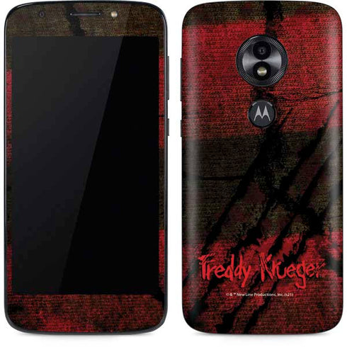 Nightmare on Elm Street Freddy Krueger Scratch Moto E5 Play Skin