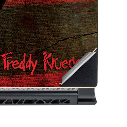 Nightmare on Elm Street Freddy Krueger Scratch MSI GS65 Stealth Laptop Skin
