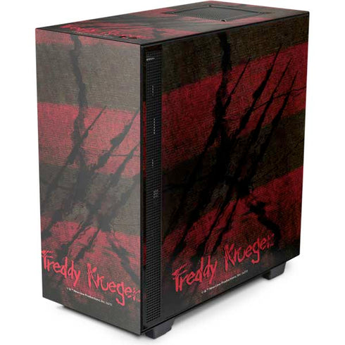 Nightmare on Elm Street Freddy Krueger Scratch NZXT H510 Compact ATX Mid-Tower Case Skin