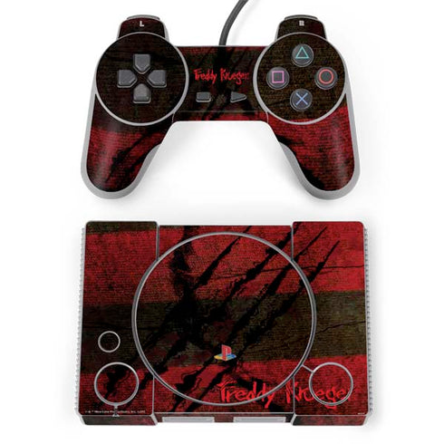 Nightmare on Elm Street Freddy Krueger Scratch PlayStation Classic Bundle Skin