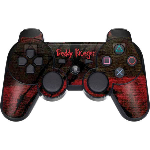 Nightmare on Elm Street Freddy Krueger Scratch PS3 Dual Shock wireless controller Skin