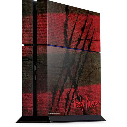 Nightmare on Elm Street Freddy Krueger Scratch PS4 Console Skin
