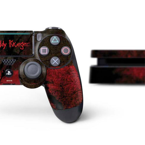 Nightmare on Elm Street Freddy Krueger Scratch PS4 Slim Bundle Skin