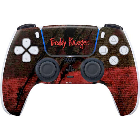 Nightmare on Elm Street Freddy Krueger Scratch PS5 Controller Skin