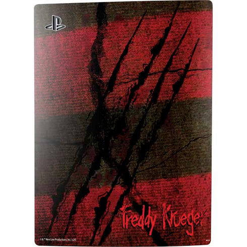 Nightmare on Elm Street Freddy Krueger Scratch PS5 Digital Edition Console Skin