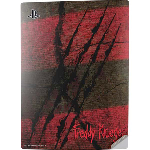 Nightmare on Elm Street Freddy Krueger Scratch PS5 Digital Edition Console Skin