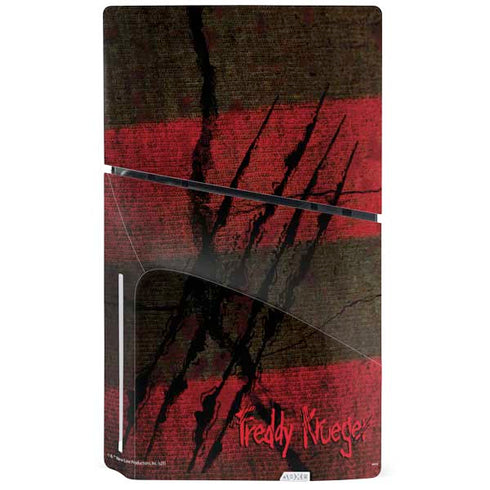 Nightmare on Elm Street Freddy Krueger Scratch PS5 Slim Disk Console Skin