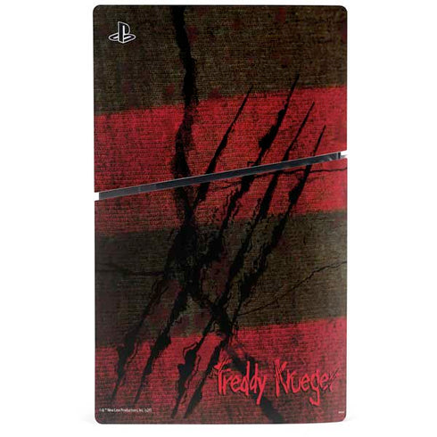 Nightmare on Elm Street Freddy Krueger Scratch PS5 Slim Digital Edition Console Skin