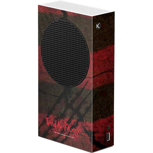 Nightmare on Elm Street Freddy Krueger Scratch Xbox Series S Console Skin