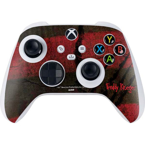 Nightmare on Elm Street Freddy Krueger Scratch Xbox Series S Controller Skin