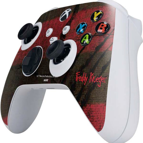 Nightmare on Elm Street Freddy Krueger Scratch Xbox Series S Controller Skin